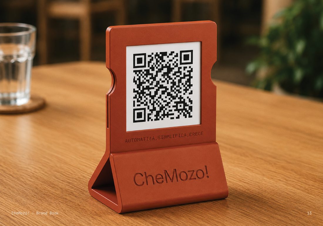 Cartel QR de mesa CheMozo!